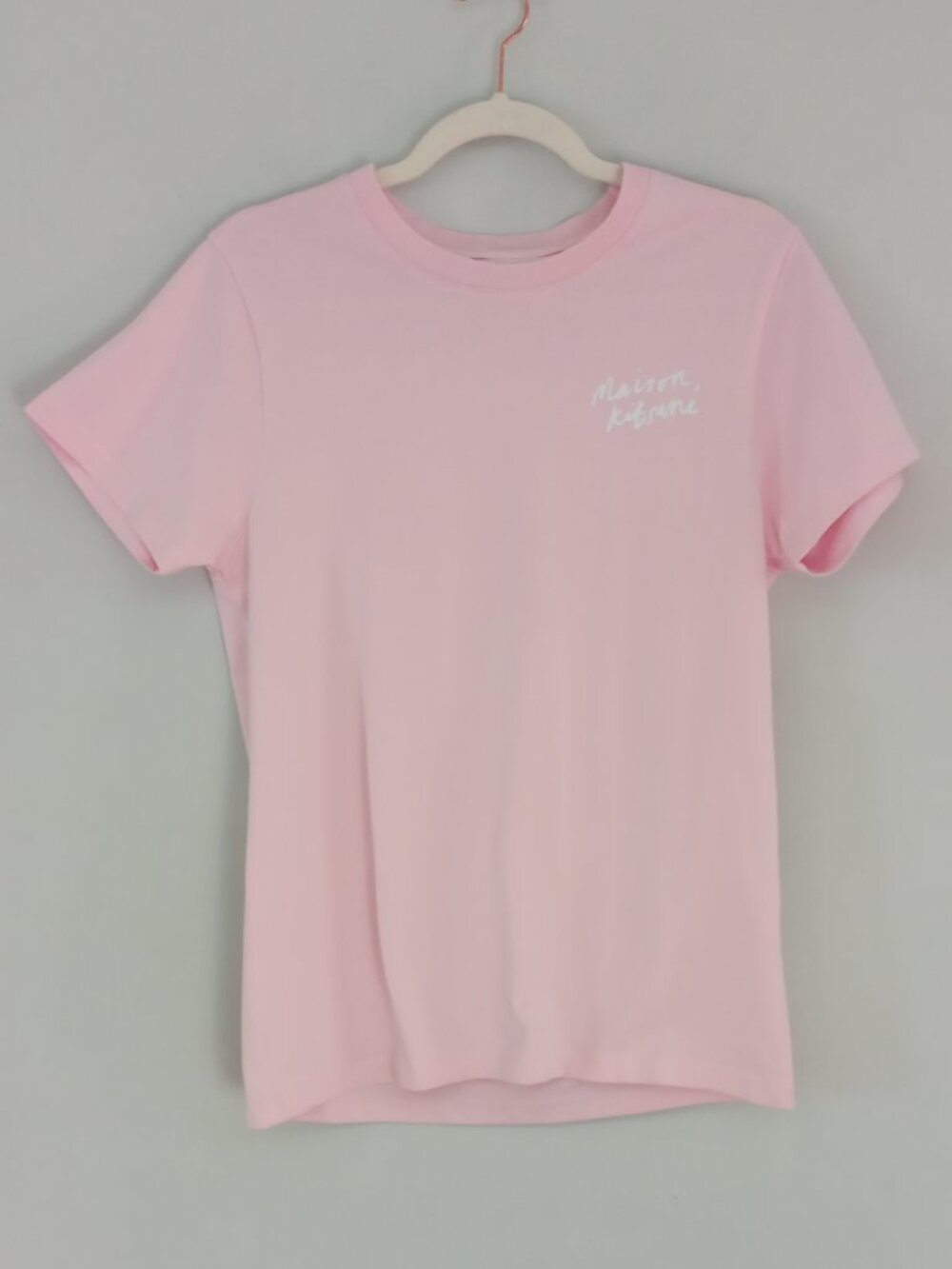 MAISON KITSUNÉ light pink cotton t-shirt